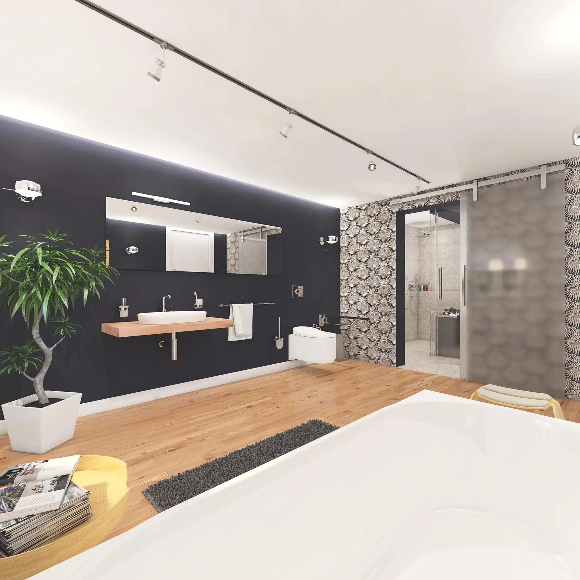 310 Shower Head, 12" - 1 Spray, 2.5 gpm // GROHE STARLIGHT CHROME // 1131_27478000-shower-head-1-spray-enviro-1_0_CDNwebp.webp