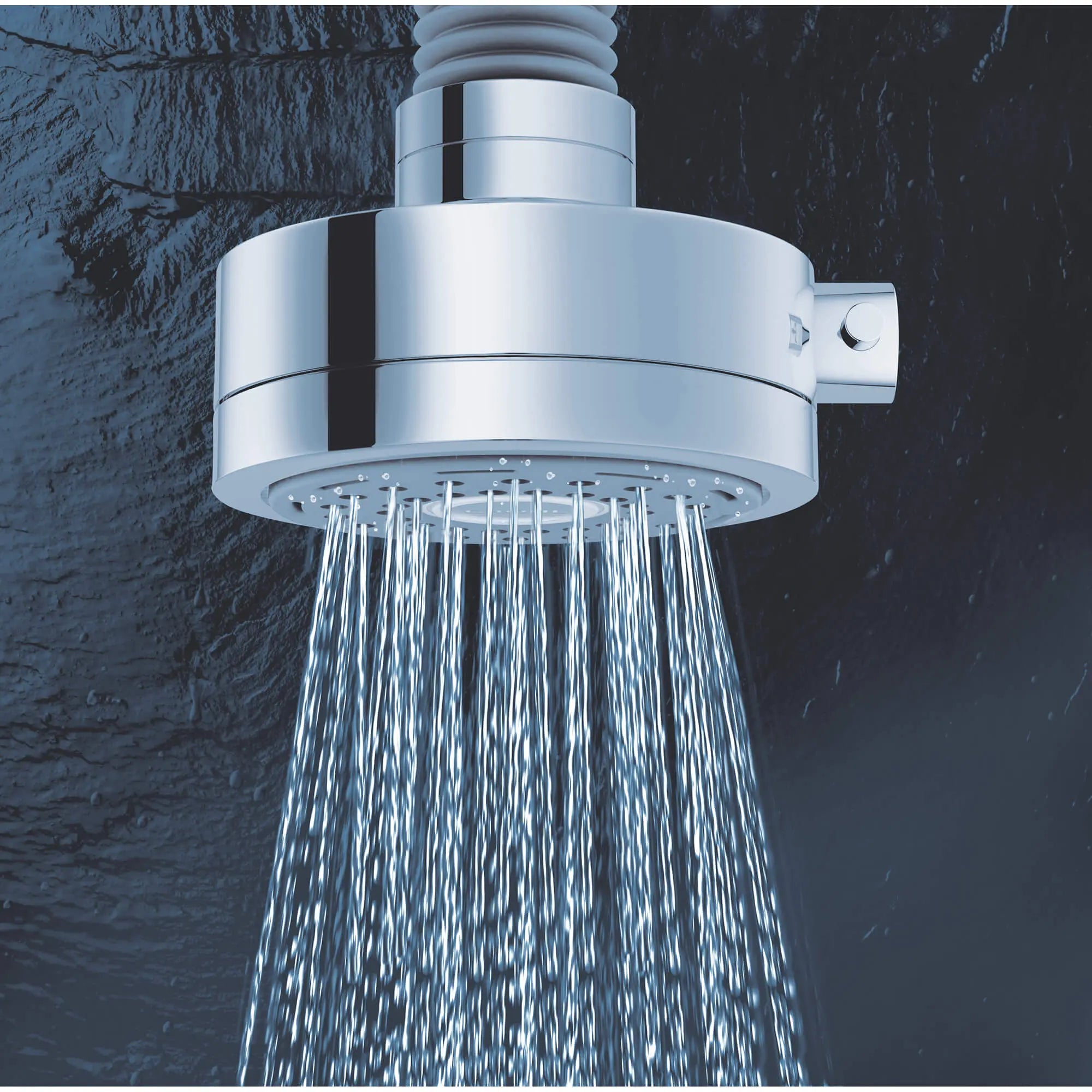 130 Top 4 Shower Head, 5" - 4 Sprays, 2.5 gpm // GROHE STARLIGHT CHROME // 1144_27530000-shower-head-4-sprays-enviro-1_0_CDNwebp.webp