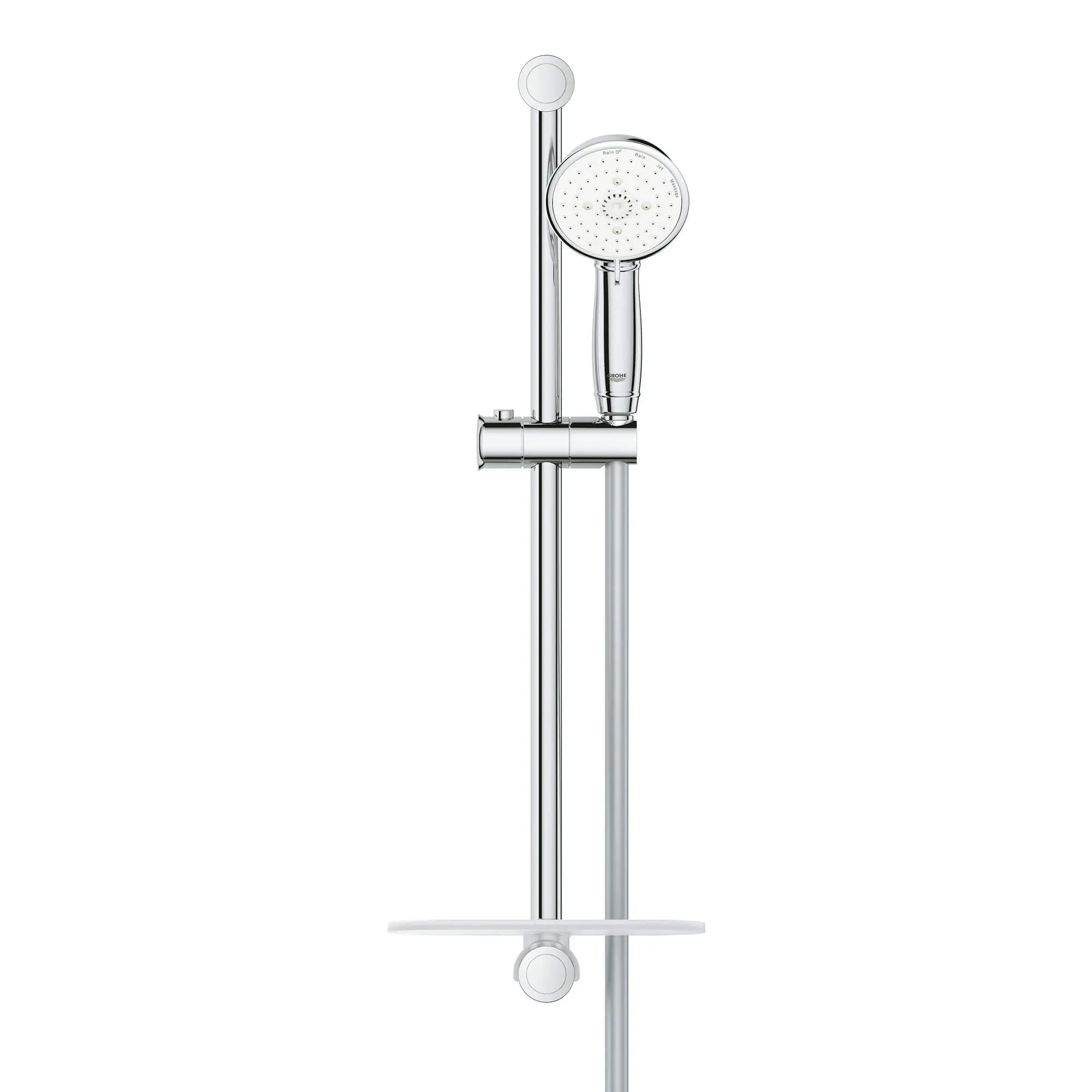 24" Shower Slide Bar Kit - 4 Sprays, 2.5 gpm // GROHE STARLIGHT CHROME // 1158_27609001-shower-rail-set-4-sprays-enviro-1_0_CDNwebp.webp