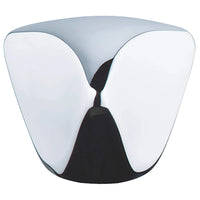 [06486000] Tricorn Deluxe Solid Brass Handle - GROHE StarLight Chrome