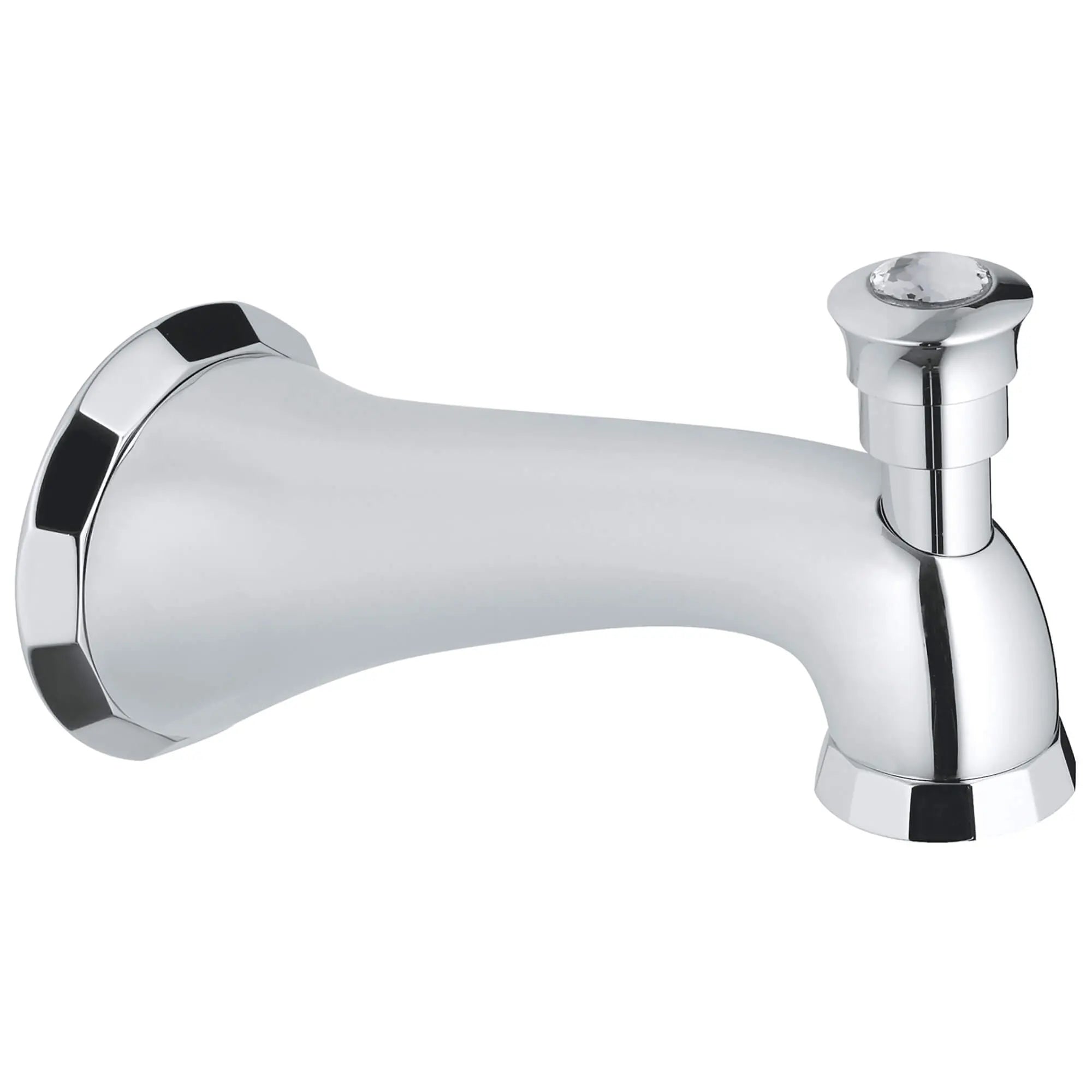 Diverter Tub Spout // GROHE STARLIGHT CHROME/SWAROVSKI® CRYSTAL // 11970_13194vp0-kensington-wall-mounted-spout-with-diverter-chrome-swarovski-crystal_0_CDNwebp.webp