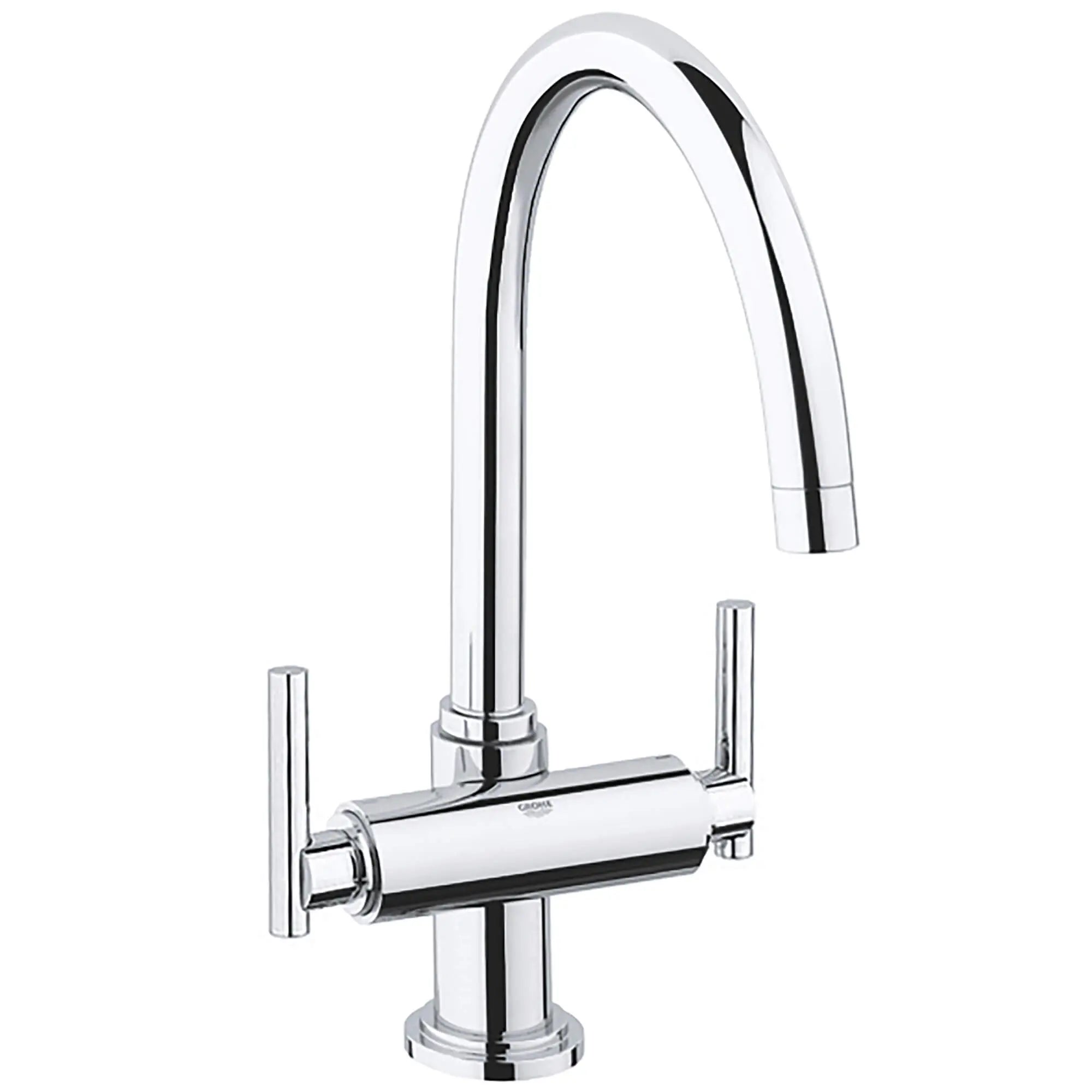 Lever Handles (Pair) // GROHE STARLIGHT CHROME // 12285_18027000-atrio-handle-starlight-chrome_0_CDNwebp.webp
