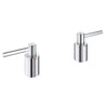 [18034003] Lever Handles (Pair) - GROHE StarLight Chrome