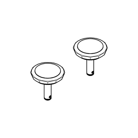 Swarovski Crystal Handles (Pair) - GROHE StarLight Chrome/Swarovski® Crystal