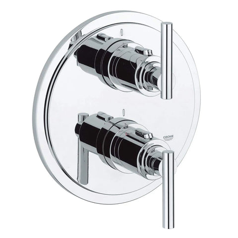 2-Handle Thermostatic Valve Trim - GROHE StarLight Chrome