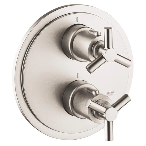 2-Handle Thermostatic Valve Trim - Brushed Nickel InfinityFinish