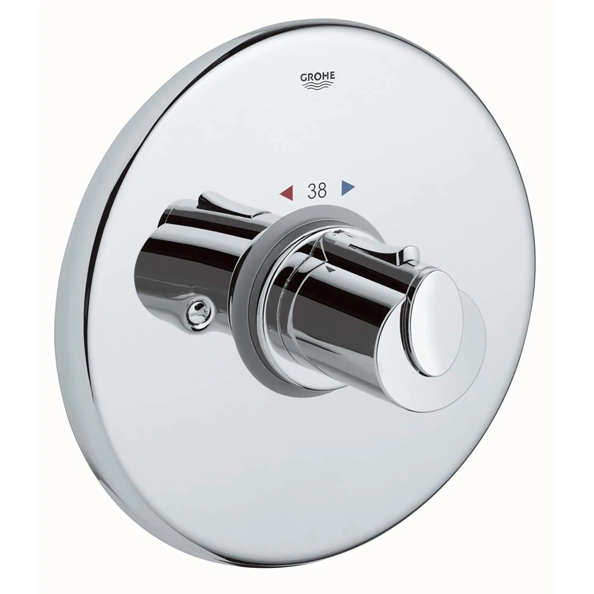 Central Thermostatic Valve Trim // GROHE STARLIGHT CHROME // 12555_19239000-Grohtherm_1000-Thermostat_Trim_0_CDNwebp.webp