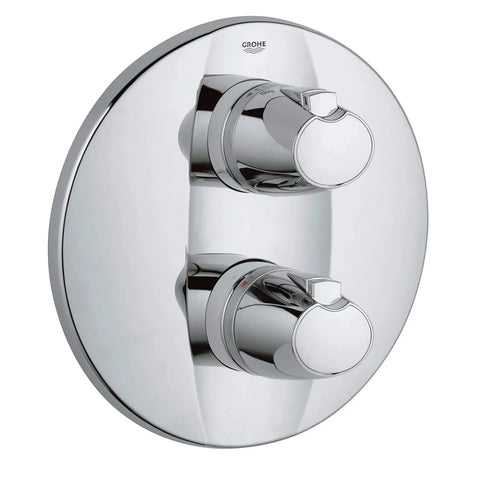2-Handle Thermostatic Valve Trim - GROHE StarLight Chrome