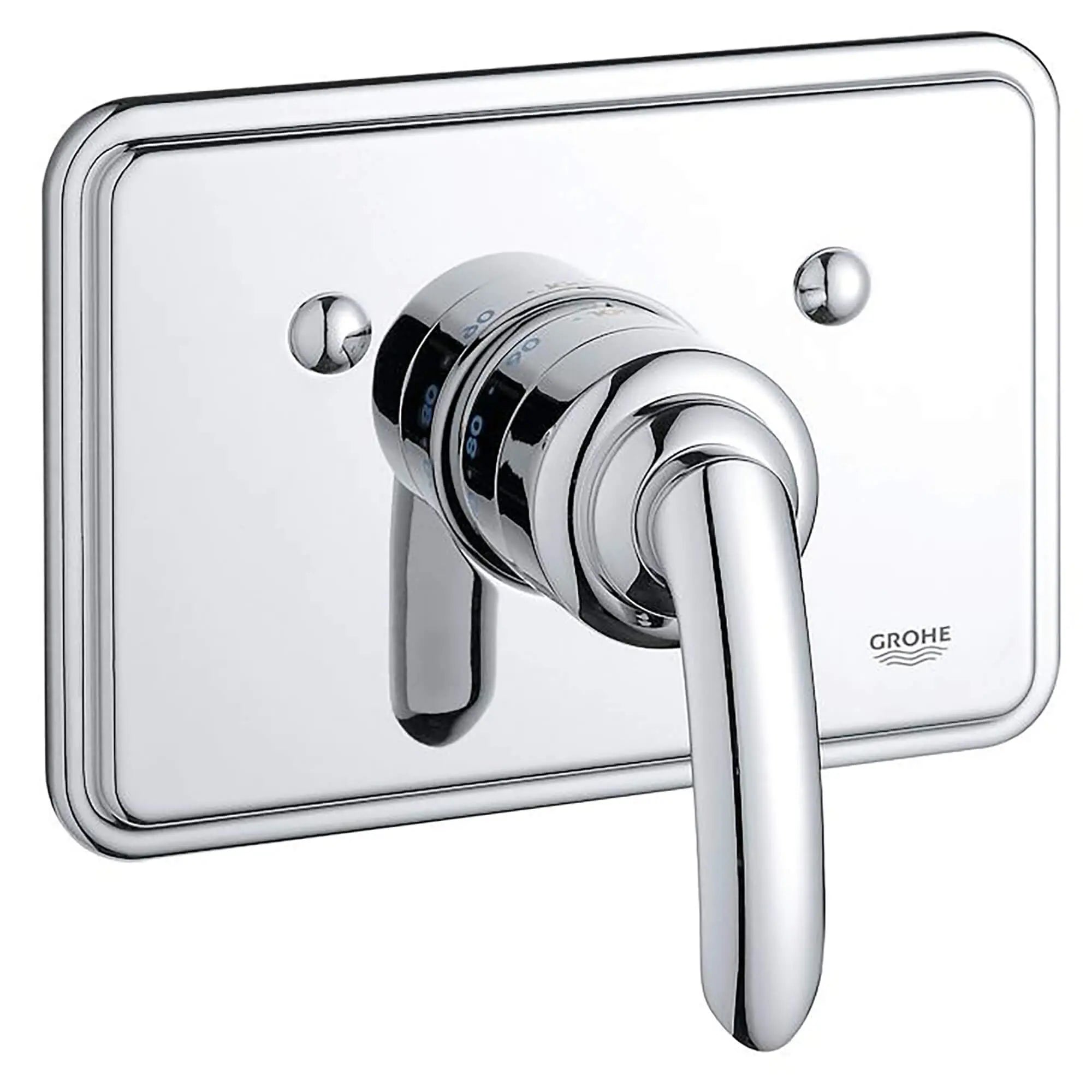 Central Thermostatic Valve Trim // GROHE STARLIGHT CHROME // 12564_19263000-Talia-Thermostat_Trim_0_CDNwebp.webp