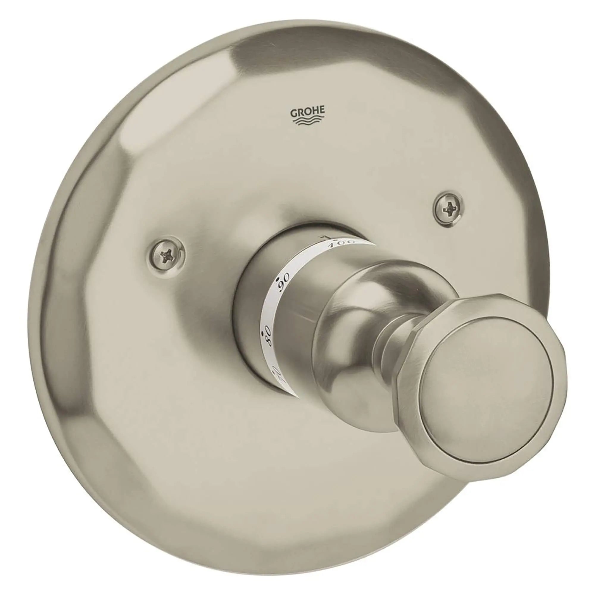 Central Thermostatic Valve Trim // BRUSHED NICKEL INFINITYFINISH // 12569_19265EN0-Kensington-Thermostat_Trim_0_CDNwebp.webp