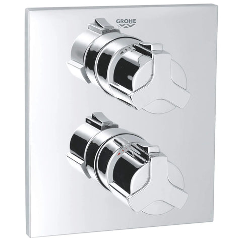 2-Handle Thermostatic Valve Trim - GROHE StarLight Chrome