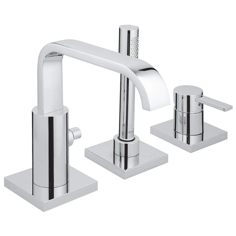 Roman Tub Filler With 2.5 GPM Personal Hand Shower - GROHE StarLight Chrome