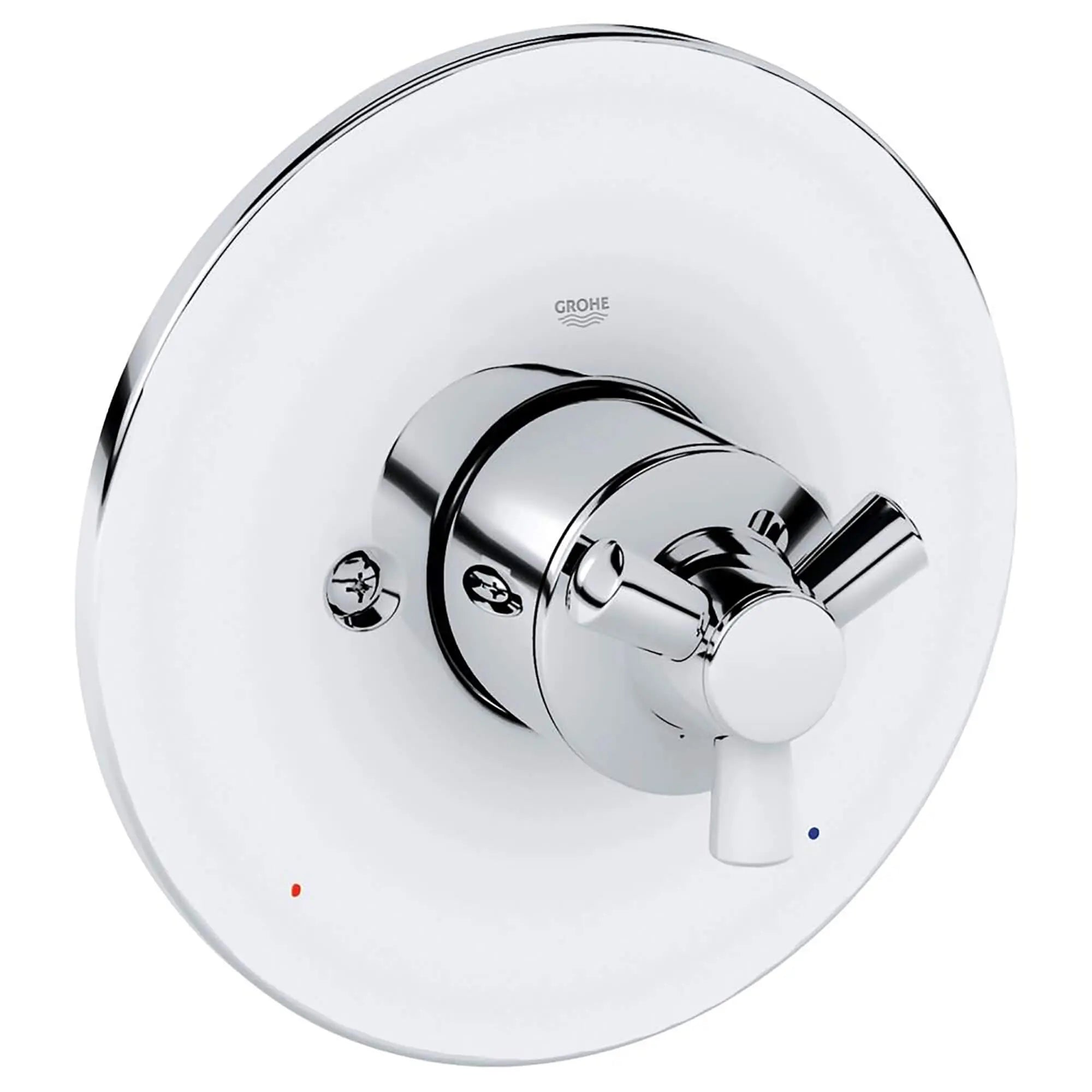 Single-Handle Pressure Balance Valve Trim Kit with Cross Handle // GROHE STARLIGHT CHROME // 12610_19311000-Arden-Pressure_Balance_Valve_Trim_0_CDNwebp.webp