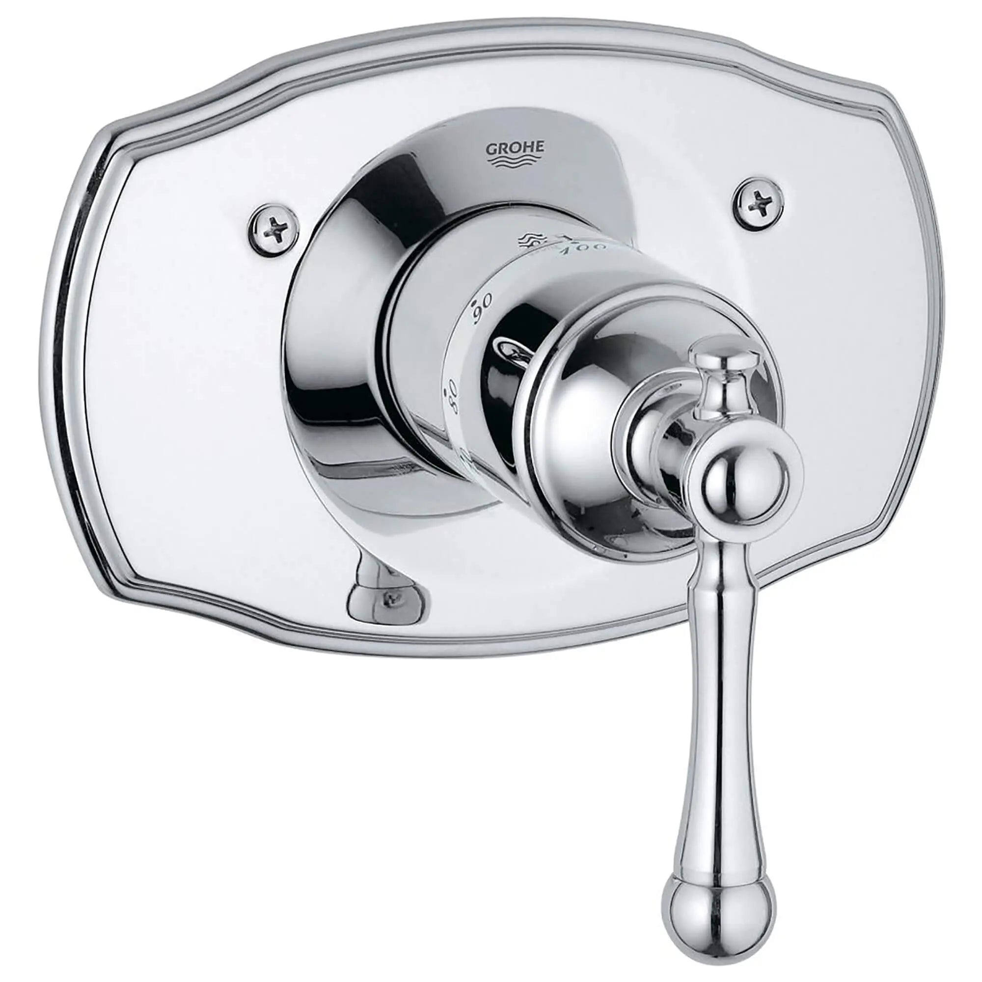 Central Thermostatic Valve Trim // GROHE STARLIGHT CHROME // 12629_19327000-Bridgeford-Thermostat_Trim_0_CDNwebp.webp