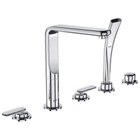 [19363000] Five-Hole Roman Tub Filler With Hand Shower - GROHE StarLight Chrome