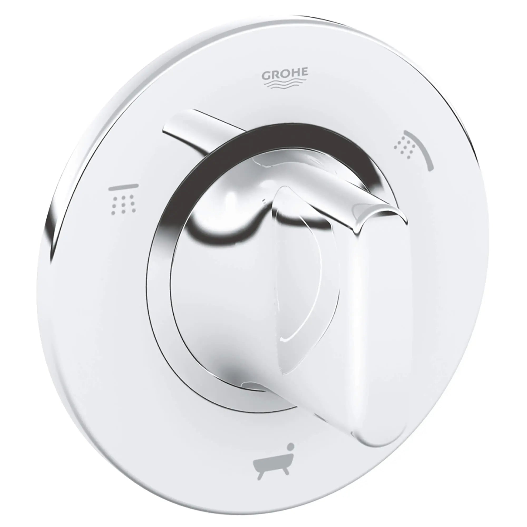 3-Way Diverter Trim // GROHE STARLIGHT CHROME // 12681_19440000-GROHE_Ondus-3-Way_Diverter_Trim_0_CDNwebp.webp