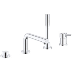 [19576002] 4-Hole Single-Handle Deck Mount Roman Tub Faucet with 1.75 GPM (6.6 L/min) Hand Shower - GROHE StarLight Chrome