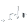 [19578000] Roman Tub Filler with Hand Shower - GROHE StarLight Chrome