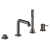 [19578A0A] 4-Hole Single-Handle Deck Mount Roman Tub Faucet with 1.75 GPM (6.6 L/min) Hand Shower - GROHE StarLight Chrome