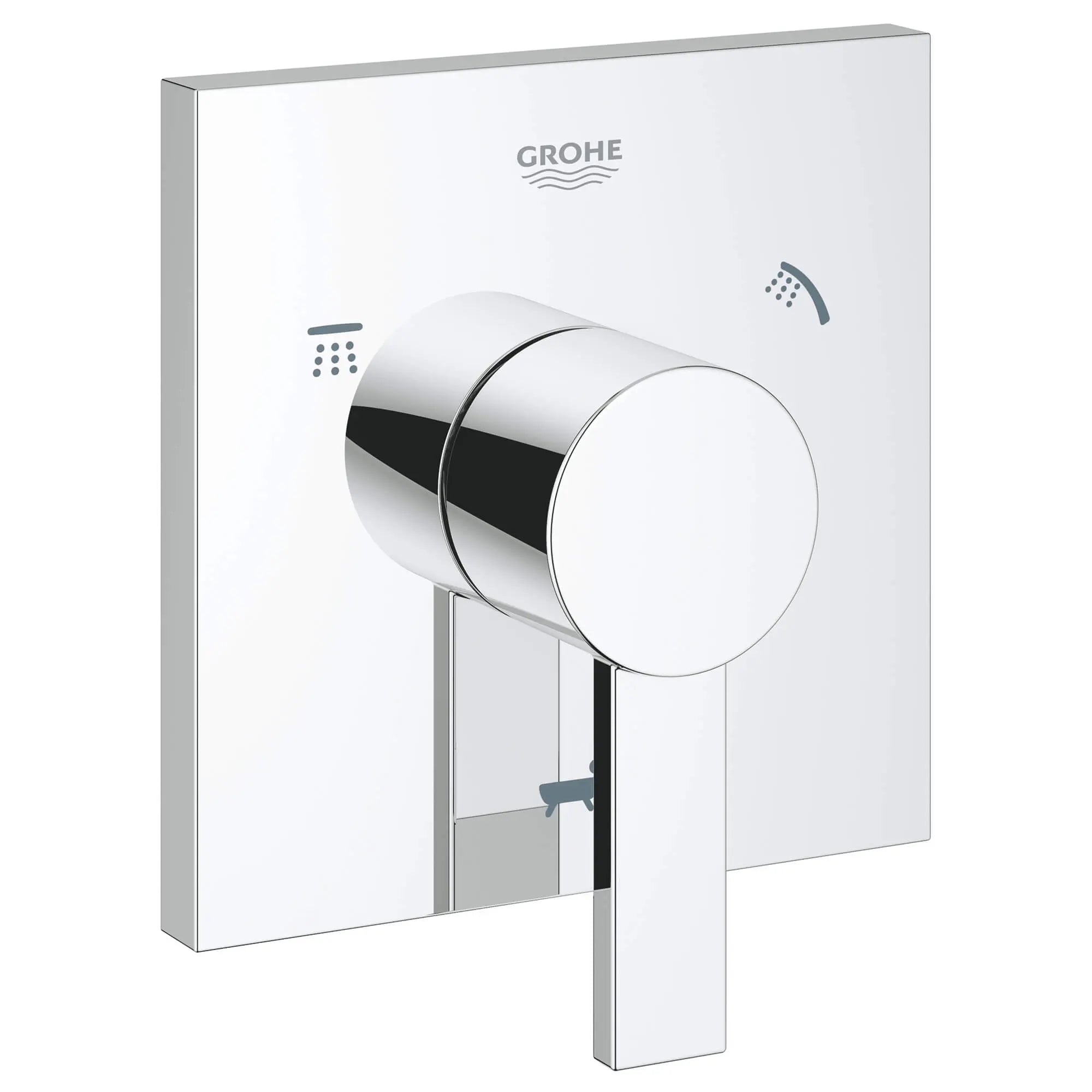 Volume Control Valve Trim // GROHE STARLIGHT CHROME // 12726_19591000-allure-3-way-diverter-trim-starlight-chrome_0_CDNwebp.webp