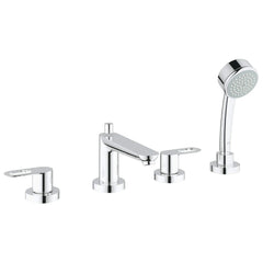 [19594000] BauLoop 4-H Roman Tub Comb. W.Shw. - GROHE StarLight Chrome
