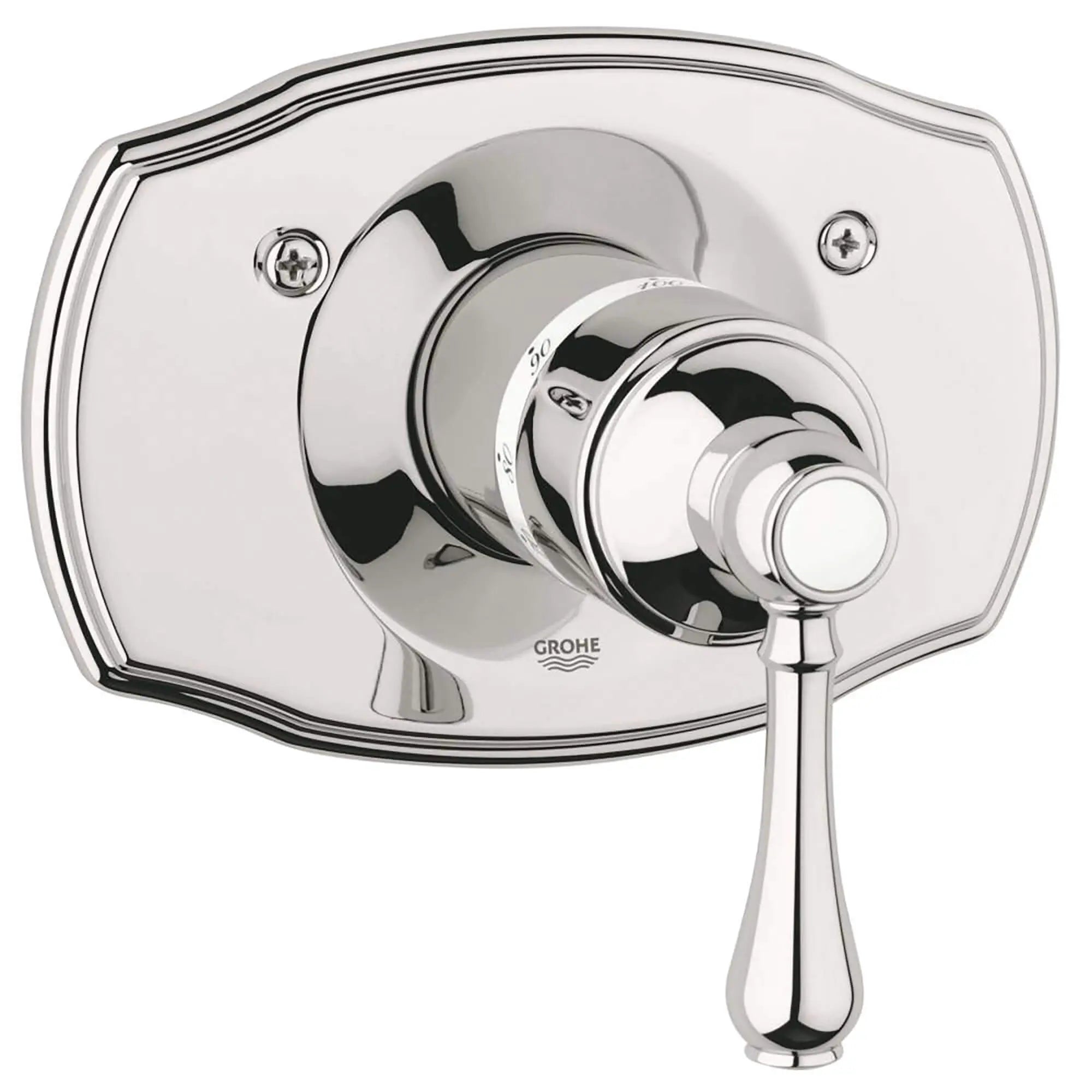 Central Thermostatic Valve Trim // POLISHED NICKEL INFINITYFINISH // 12744_19616BE0-Geneva-Thermostat_Trim_0_CDNwebp.webp