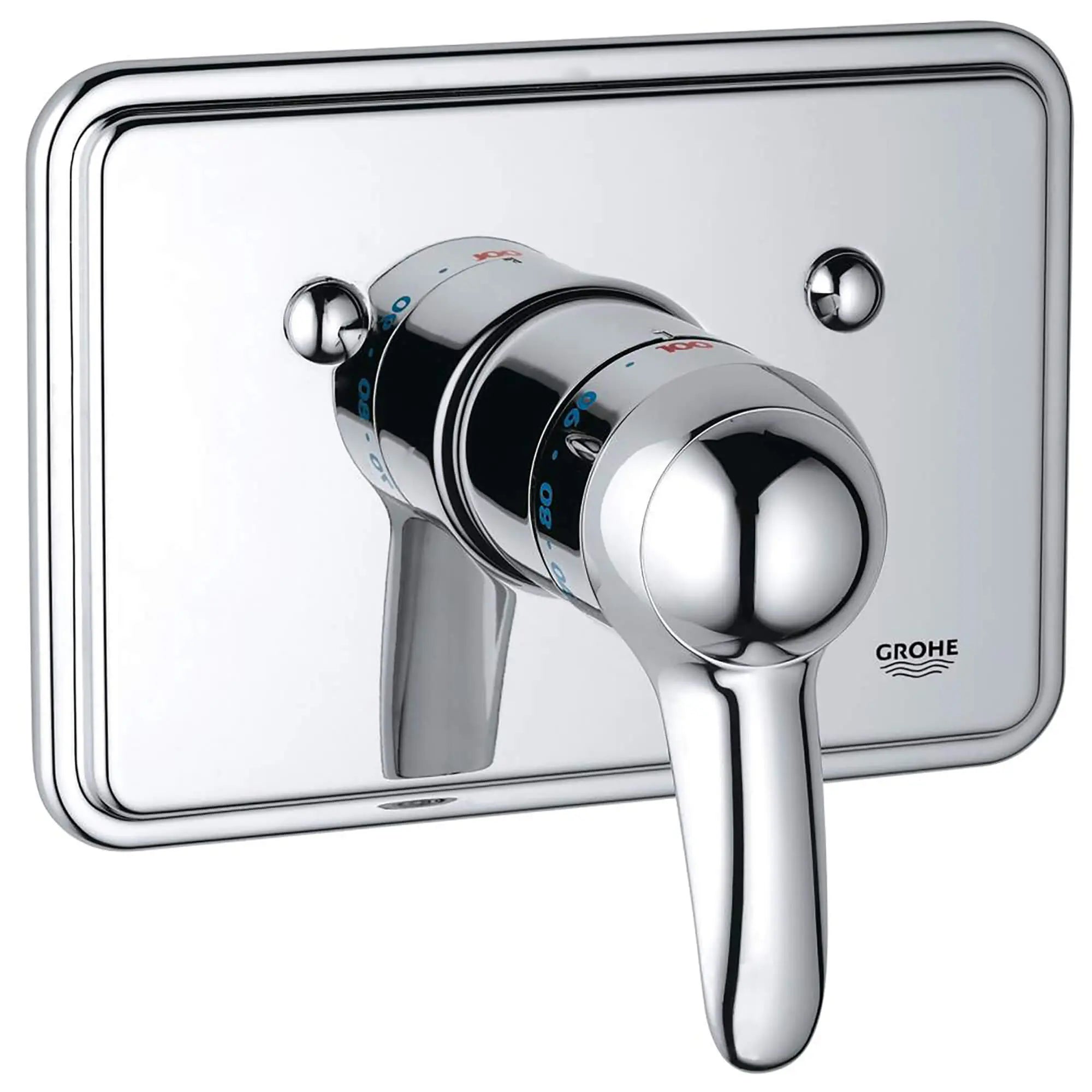 Central Thermostatic Valve Trim // GROHE STARLIGHT CHROME // 12787_19690000-Talia-Thermostat_Trim_0_CDNwebp.webp