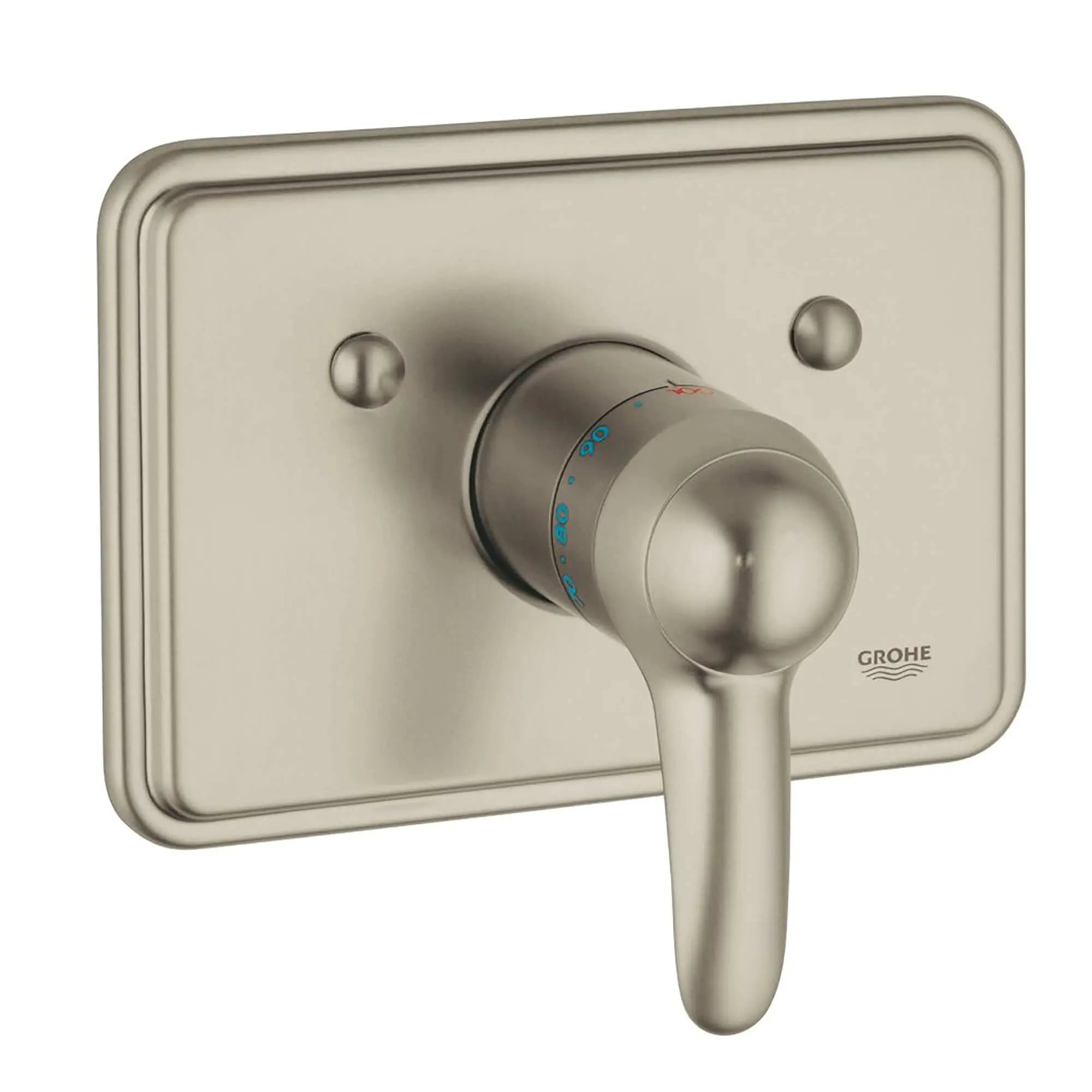 Central Thermostatic Valve Trim // BRUSHED NICKEL INFINITYFINISH // 12788_19690EN0-Talia-Thermostat_Trim_0_CDNwebp.webp