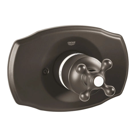 Pressure Balance Valve Trim with Cross Handle - Oil Rubbed Bronze