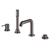 [19578A0A] 4-Hole Single-Handle Deck Mount Roman Tub Faucet with 1.75 GPM (6.6 L/min) Hand Shower - GROHE StarLight Chrome