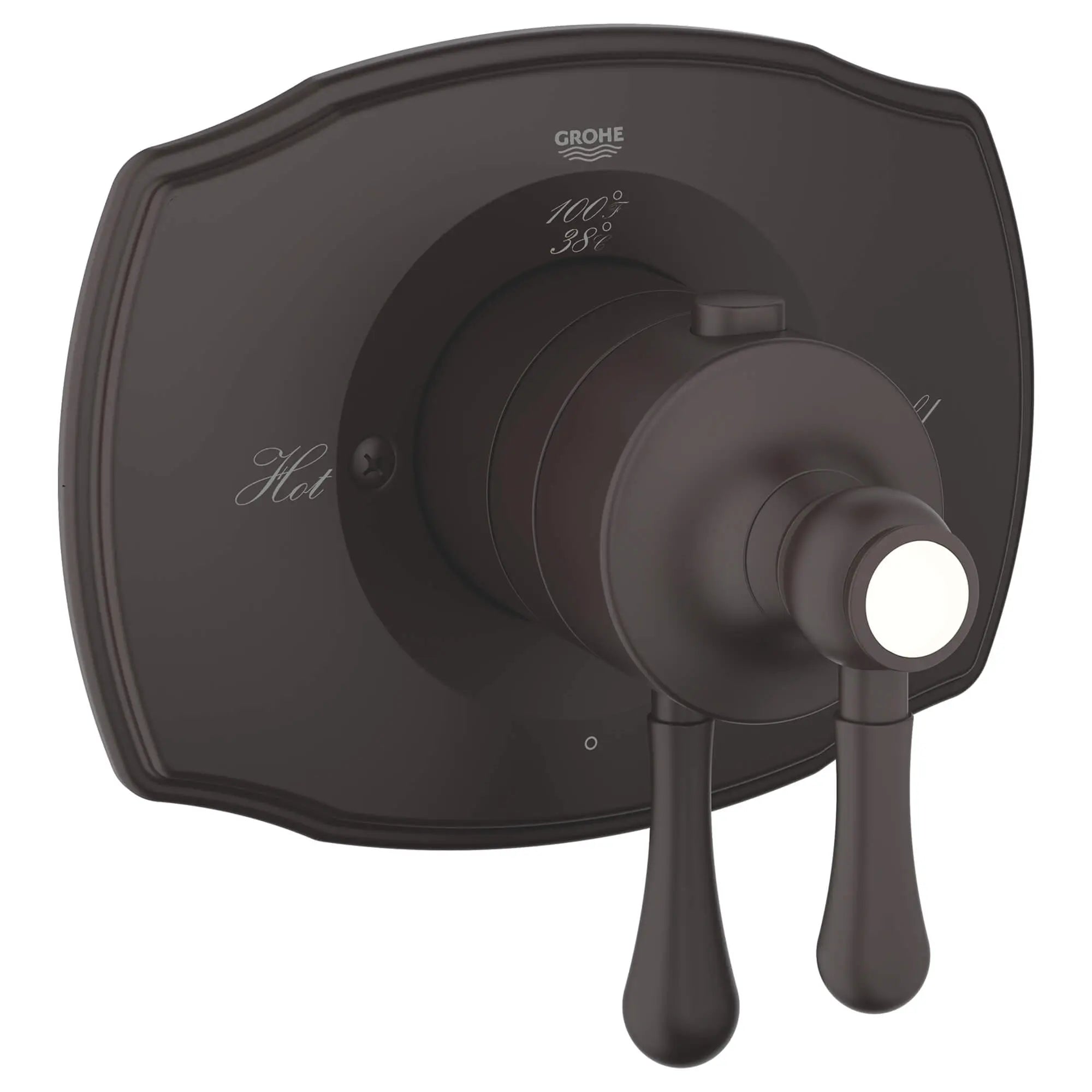 Single Function Thermostatic Valve Trim // OIL RUBBED BRONZE // 12858_19822zb0-grohflex-2000-single-function-thermostatic-trim-with-control-module-oil-rubbed-bronze_0_CDNwebp.webp