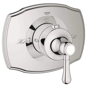 [19839BE0] Custom Shower Thermostatic Valve Trim - GROHE StarLight Chrome