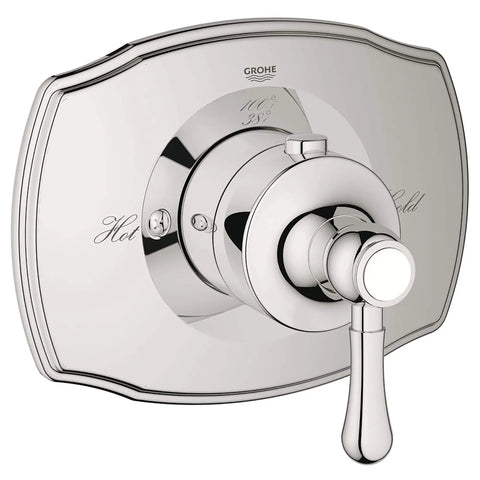 Custom Shower Thermostatic Valve Trim - Polished Nickel InfinityFinish