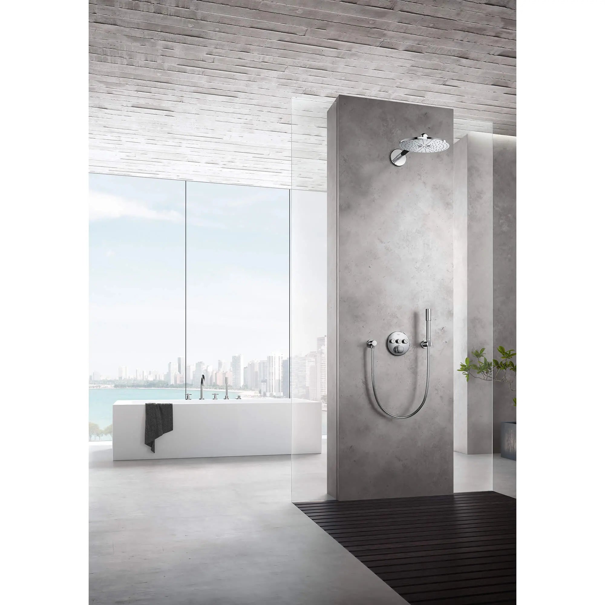 Stick Hand Shower - 1 Spray, 1.75 gpm // GROHE STARLIGHT CHROME // 128870_SENA_26465000_Lifestyle_Image_URL.2_CDNwebp.webp