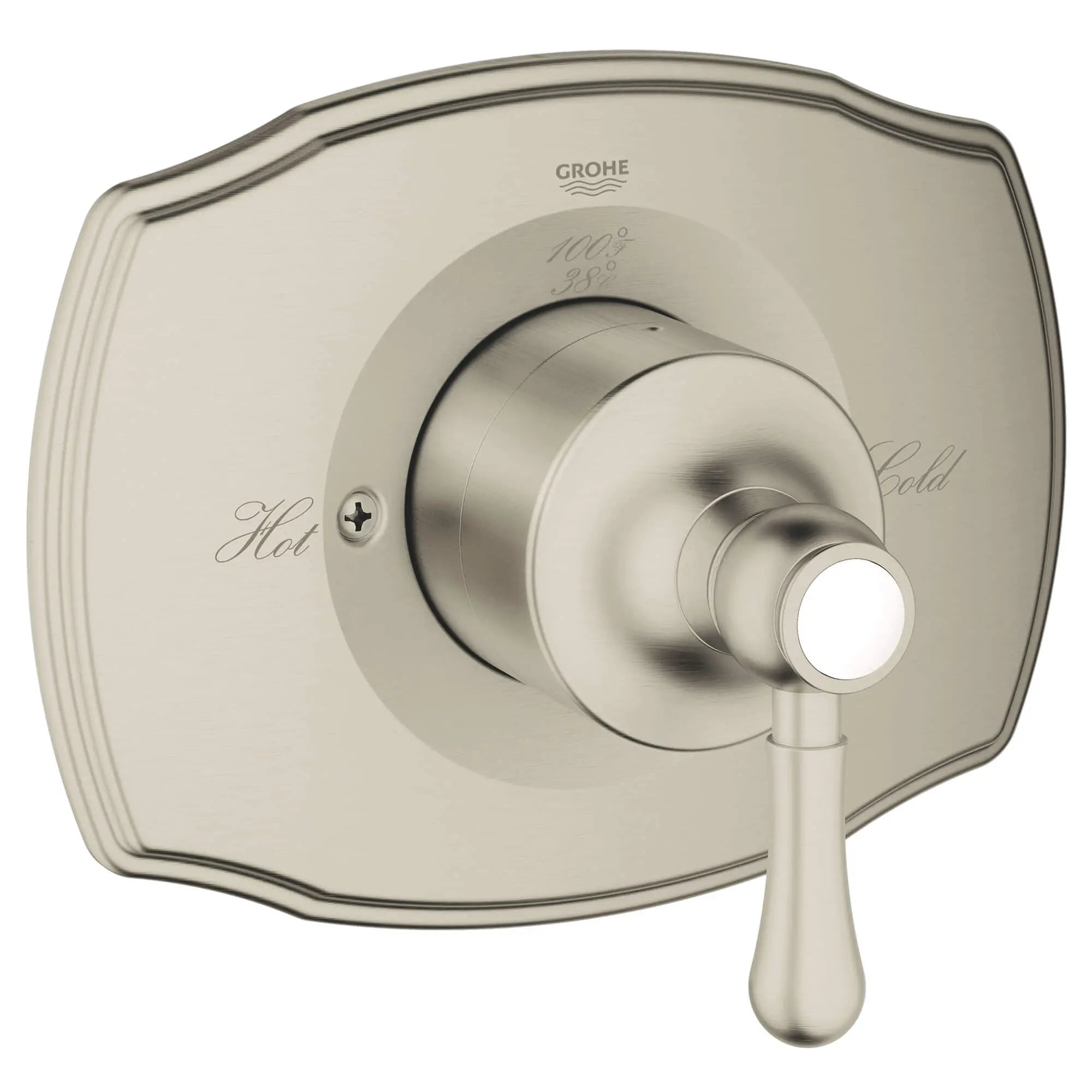 Single Function Pressure Balance Trim with Control Module // BRUSHED NICKEL INFINITYFINISH // 12892_19843en0-grohtherm-2000-authentic-single-function-valve-trim-kit-with-control-module-brushed-nickel-infinityfinish_0_CDNwebp.webp