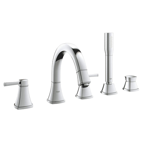 GrohFlex Roman Tub Filler With Personal Hand Shower - GROHE StarLight Chrome