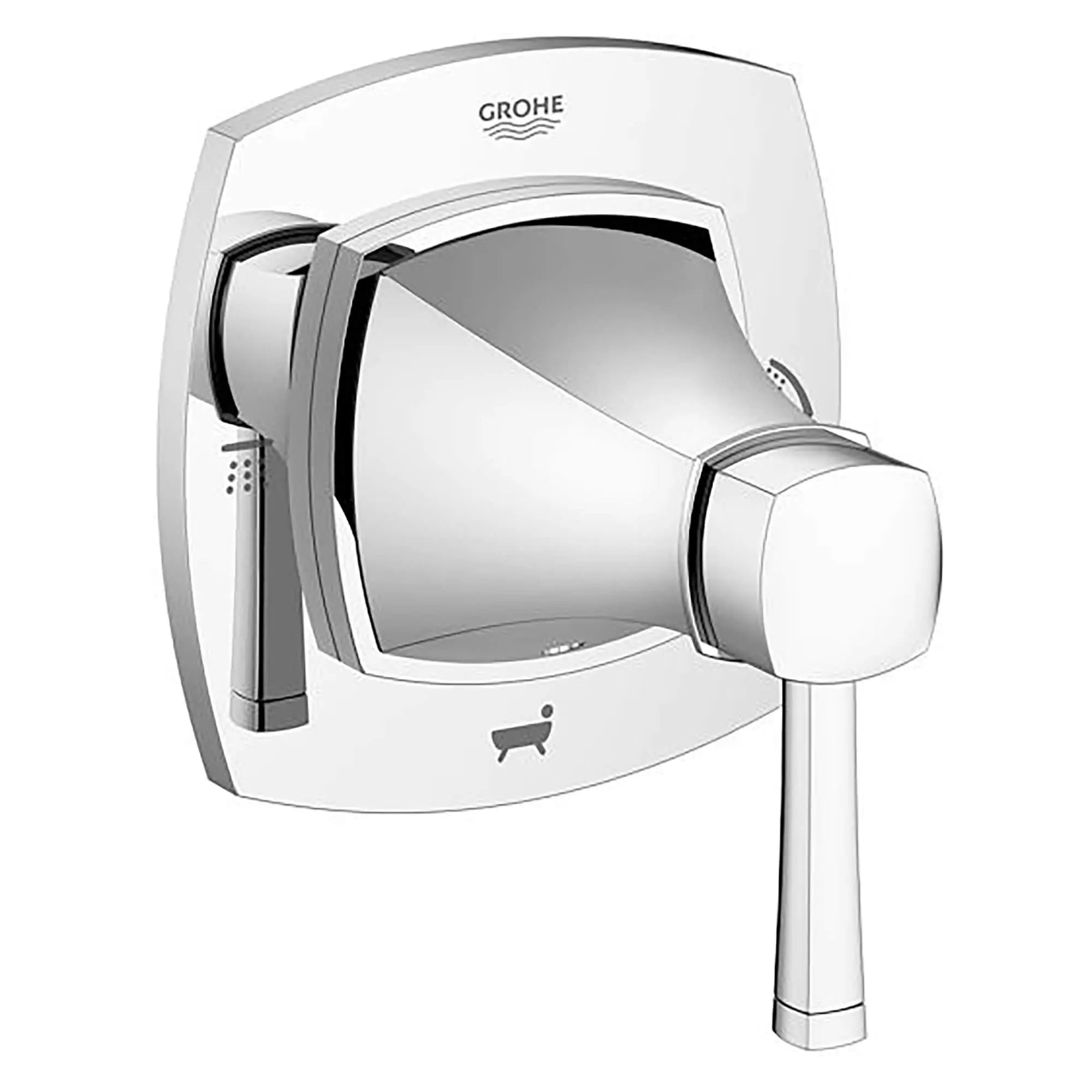 3-Way Diverter Trim // BRUSHED NICKEL INFINITYFINISH // 12992_19942EN0-Grandera-3-Way_Diverter_Trim_0_CDNwebp.webp