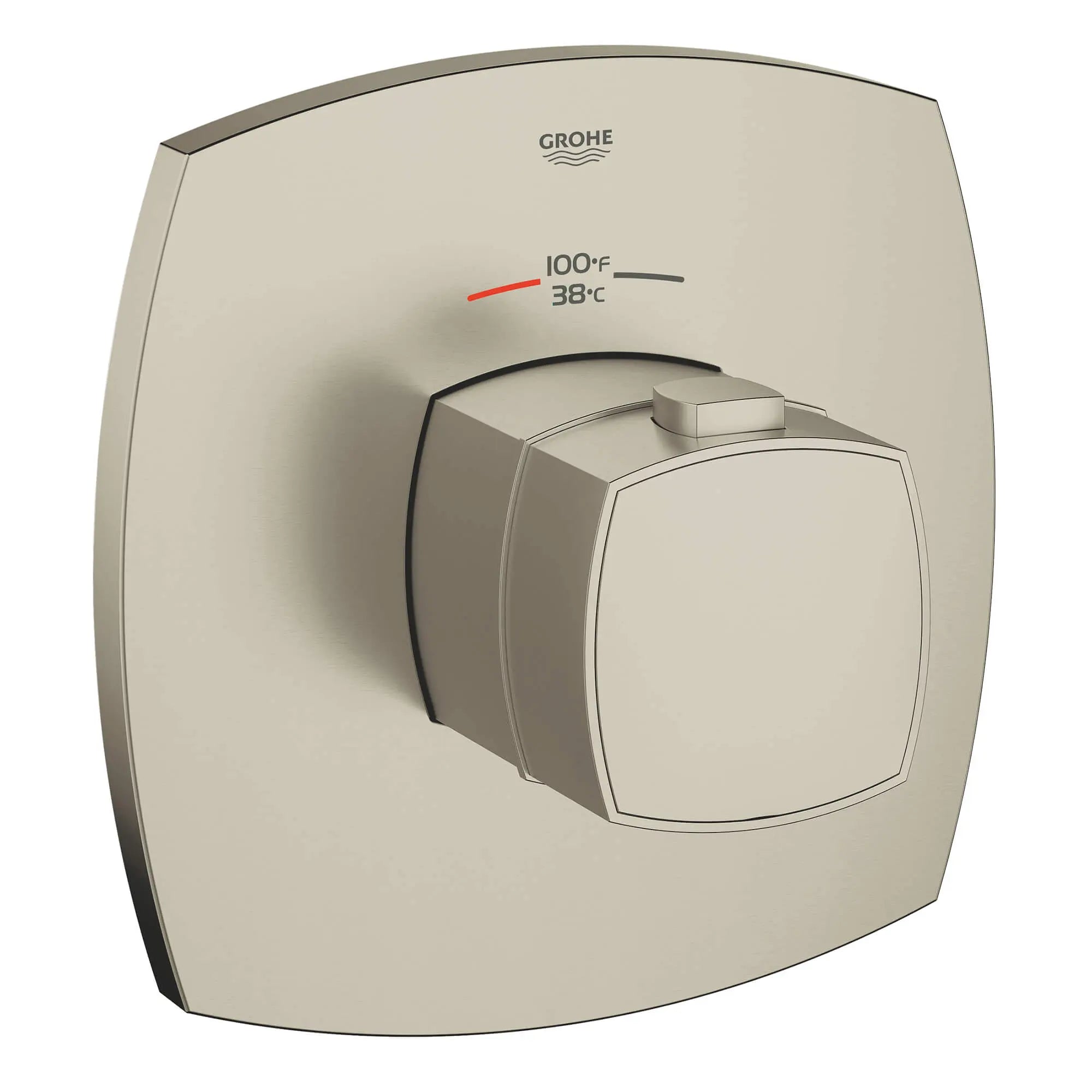 Custom Shower Thermostatic Valve Trim // BRUSHED NICKEL INFINITYFINISH // 12993_19940en0-grandera-custom-shower-thermostatic-trim-with-control-module-brushed-nickel-infinityfinish_0_CDNwebp.webp