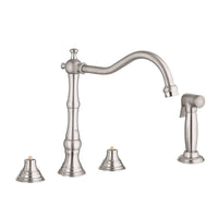 [20130EN0] 2-Handle Kitchen Faucet 2.5 GPM with Side Spray - GROHE StarLight Chrome