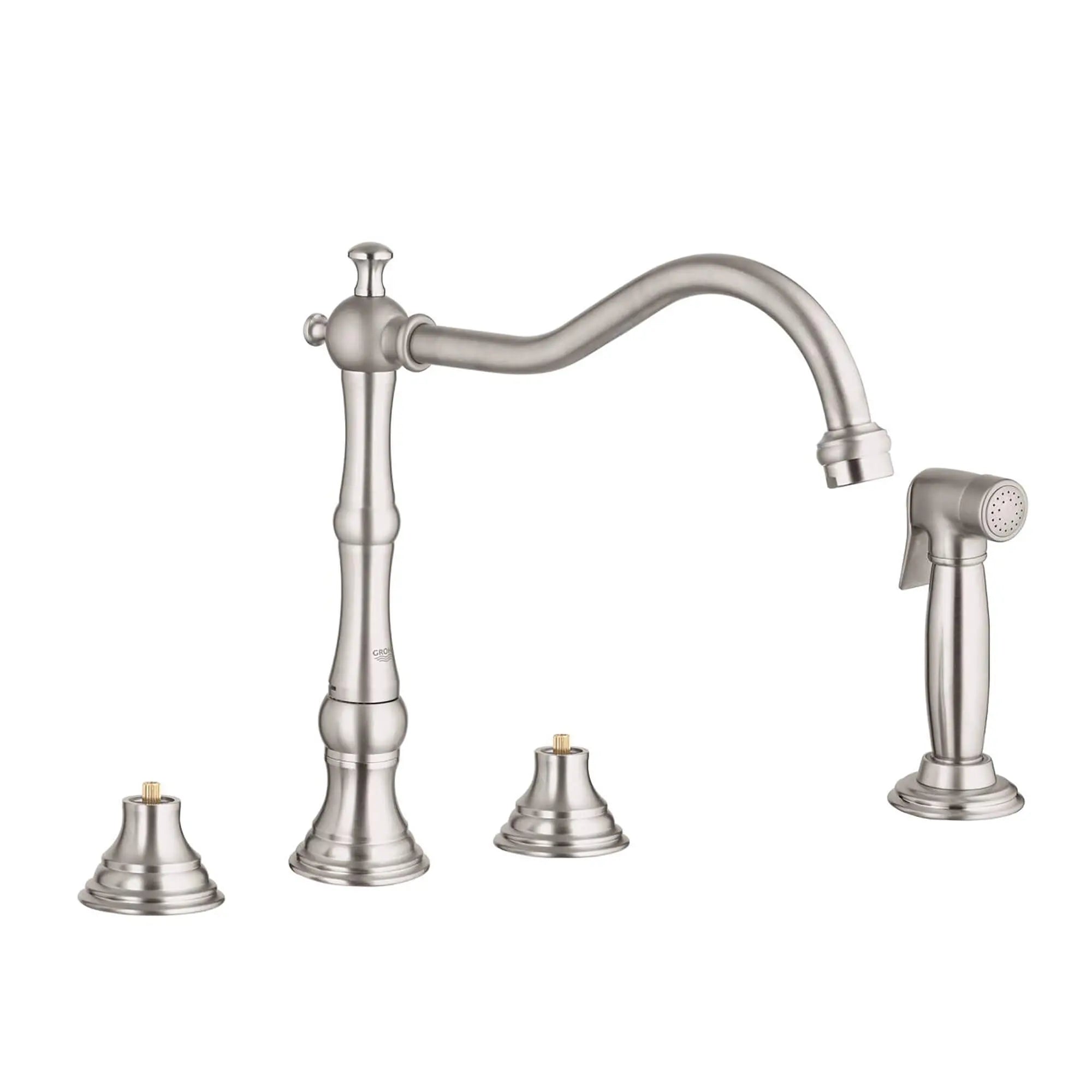 2-Handle Kitchen Faucet 2.5 GPM with Side Spray // BRUSHED NICKEL INFINITYFINISH // 13093_20130EN0-Bridgeford-Three-Hole_Kitchen_Faucet_with_Side_Spray_0_CDNwebp.webp