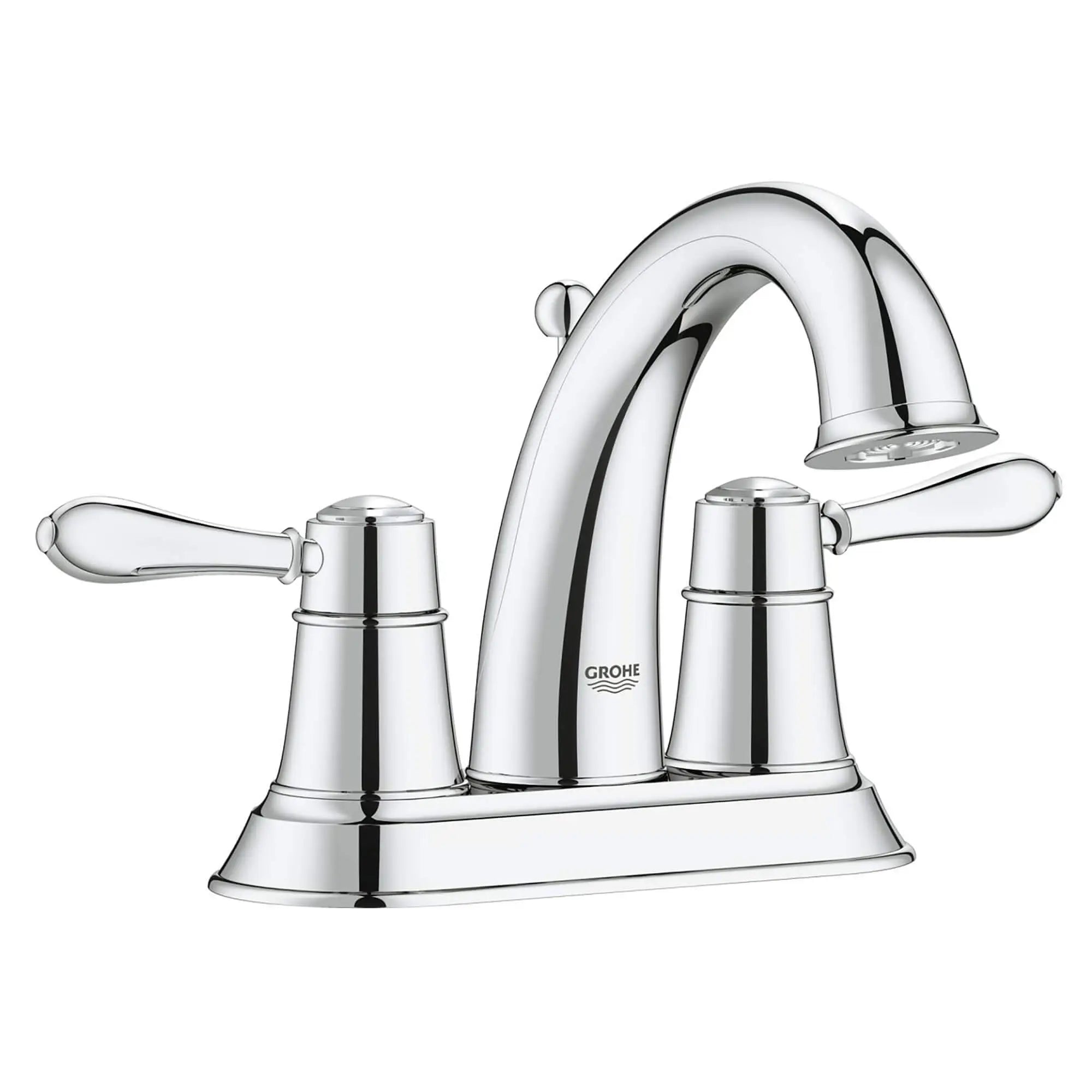 4-inch Centerset 2-Handle Bathroom Faucet 1.2 GPM // GROHE STARLIGHT CHROME // 13216_2042400A-Fairborn-4_Centerset_Bathroom_Faucet_0_CDNwebp.webp