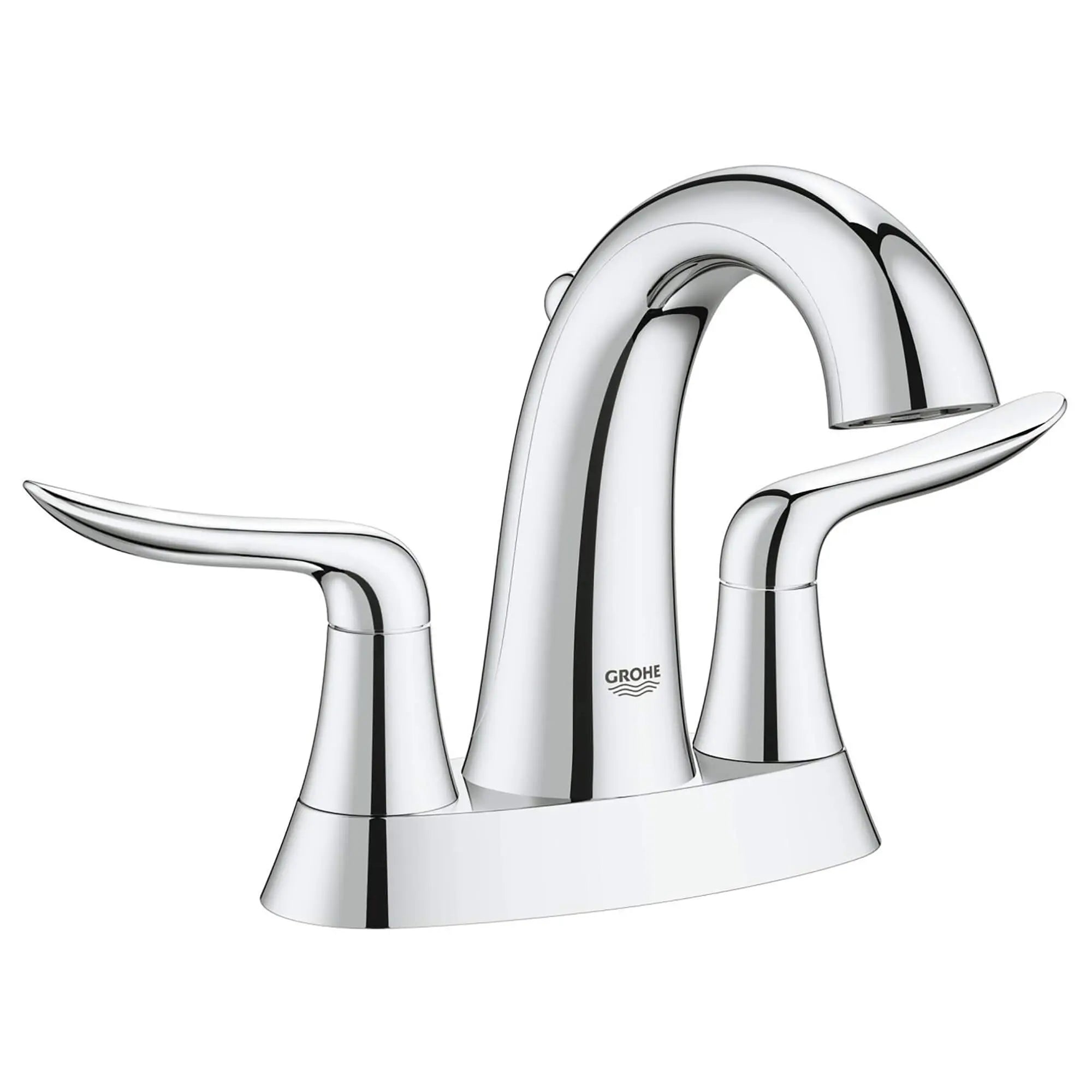 4-inch Centerset 2-Handle Bathroom Faucet 1.2 GPM // GROHE STARLIGHT CHROME // 13230_20426000-Agira-4_Centerset_Bathroom_Faucet_0_CDNwebp.webp