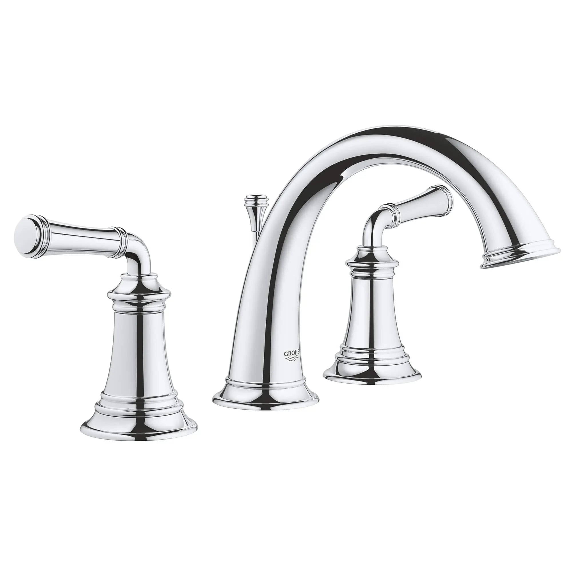 8-inch Widespread 2-Handle S-Size Bathroom Faucet 1.2 GPM // GROHE STARLIGHT CHROME // 13248_20475000-gloucester-8-inch-widespread-two-handle-bathroom-faucet-starlight-chrome_0_CDNwebp.webp