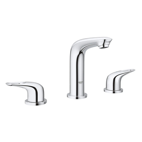 8-inch Widespread 2-Handle S-Size Bathroom Faucet 1.2 GPM - GROHE StarLight Chrome