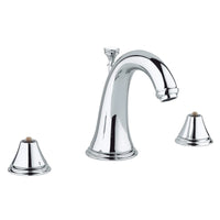 [20801000] 8 in. Widespread 2-Handle Mid Arc Bathroom Faucet - 1.5 GPM - Polished Nickel InfinityFinish