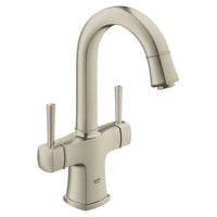 [21108EN0] 2-Handle Single-Hole High Arc Bathroom Faucet - Brushed Nickel InfinityFinish