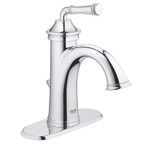 Single Hole Single-Handle S-Size Bathroom Faucet 1.2 GPM - GROHE StarLight Chrome