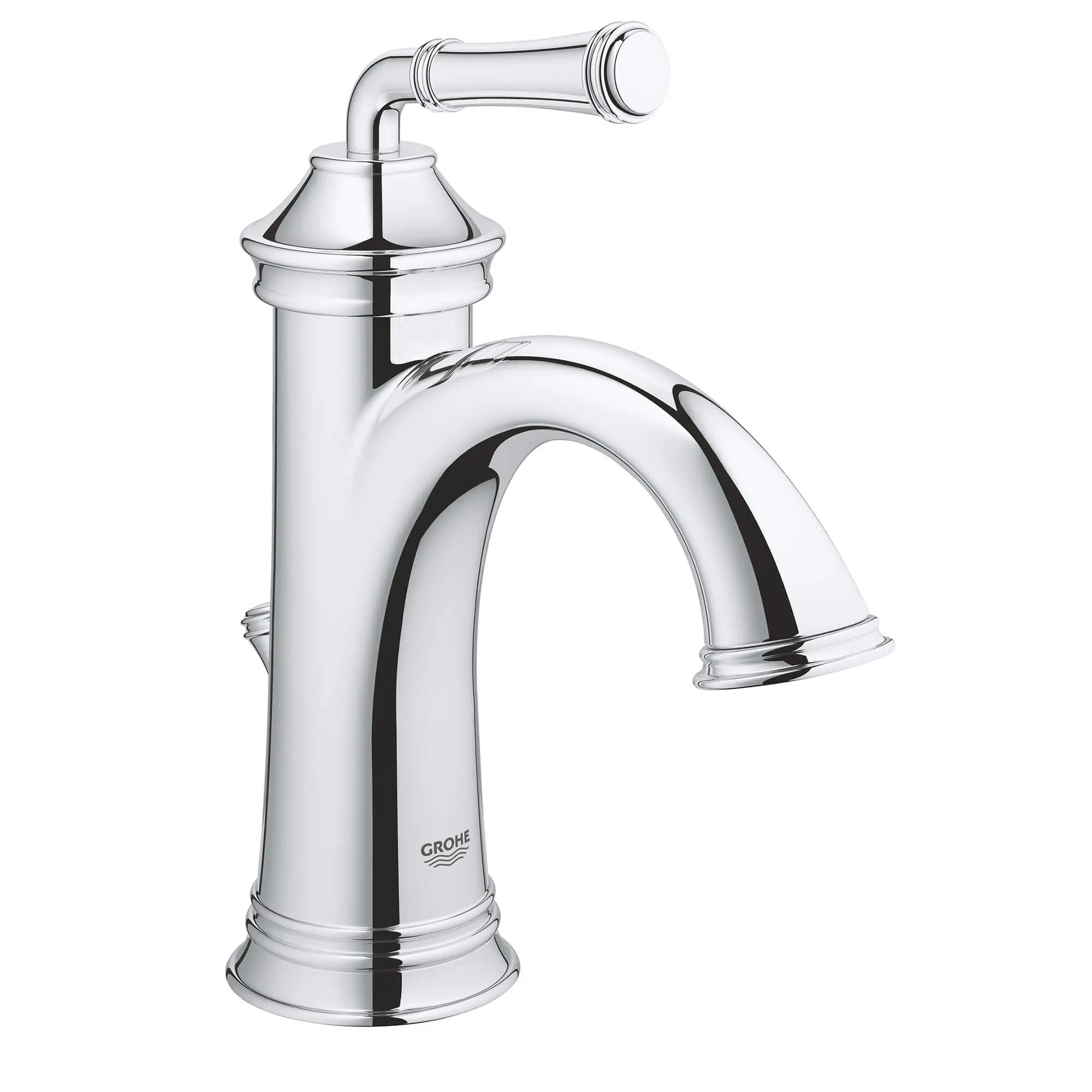 Single Hole Single-Handle S-Size Bathroom Faucet 1.2 GPM // GROHE STARLIGHT CHROME // 13358_21111000-gloucester-single-handle-bathroom-faucet-starlight-chrome_0_CDNwebp.webp
