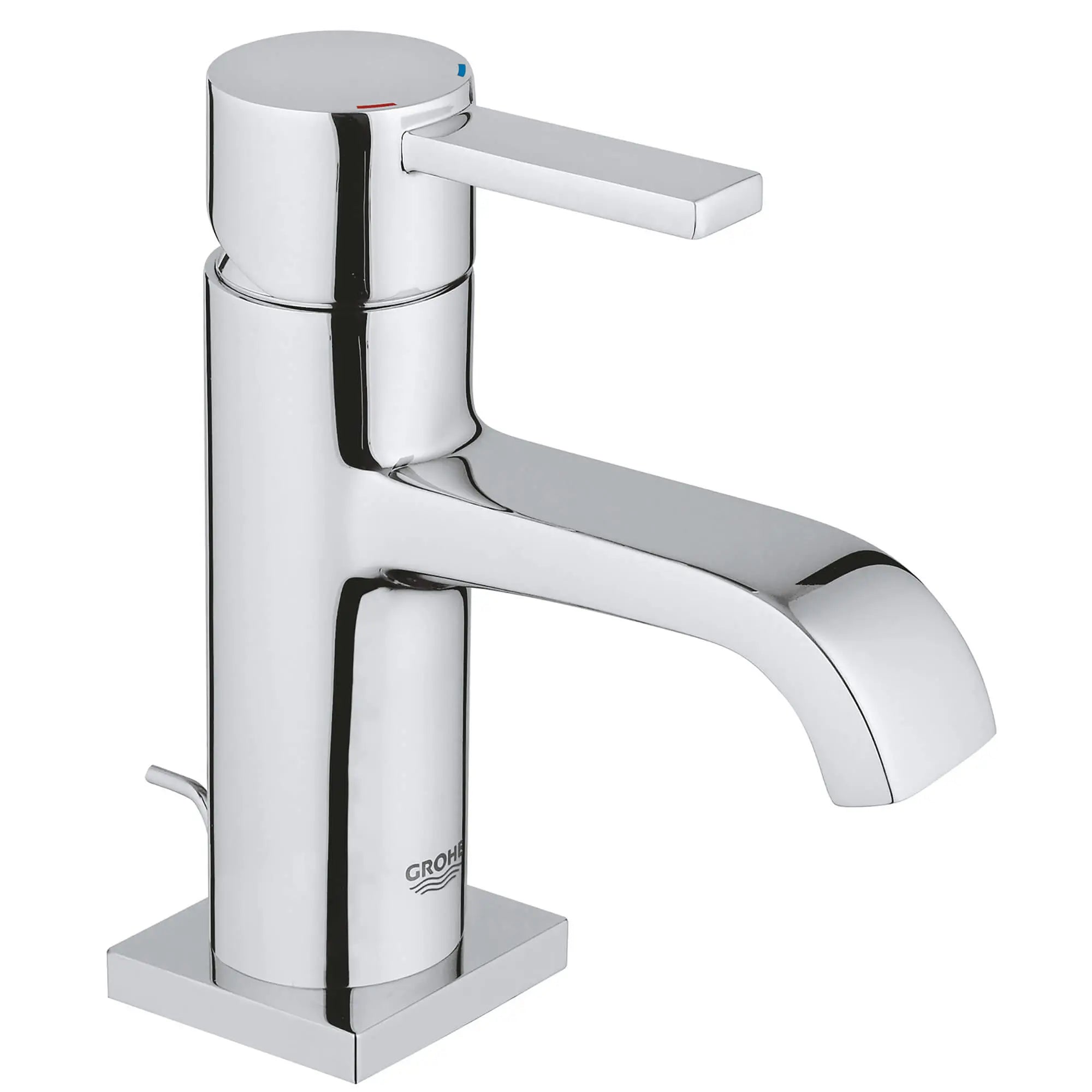 Single-Handle Single-Hole Low-Arc Bathroom Faucet - 1.5 GPM // GROHE STARLIGHT CHROME // 13400_23077000-allure-single-handle-bathroom-faucet-m-size-starlight-chrome_0_CDNwebp.webp