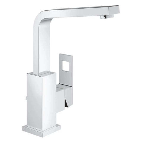 Centerset Single-Handle Single-Hole High Spout Bathroom Faucet - 1.5 GPM - GROHE StarLight Chrome